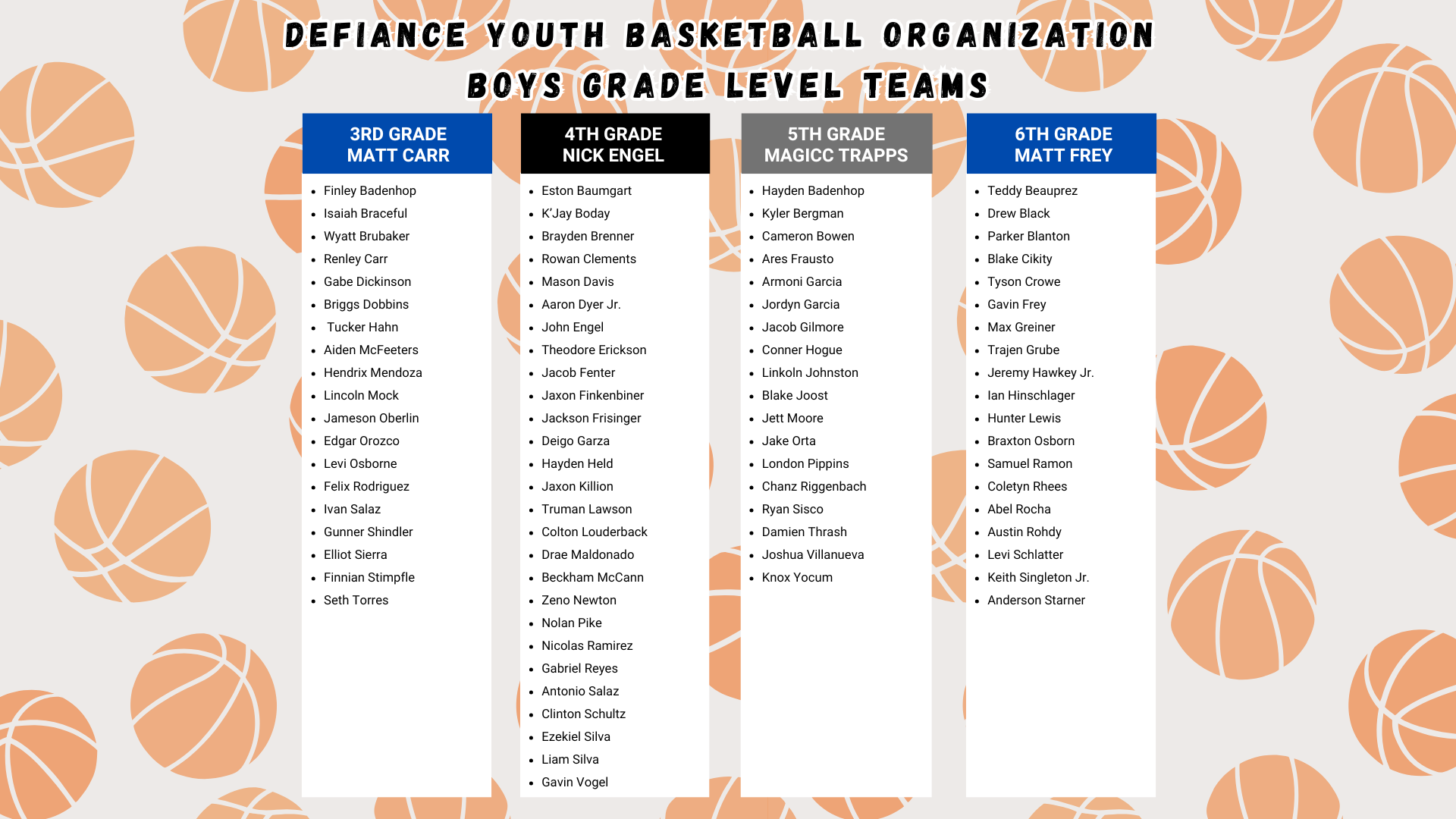 Boys Grade Level Teams